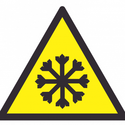 Предупреждающий знак W17  Осторожно. Холод